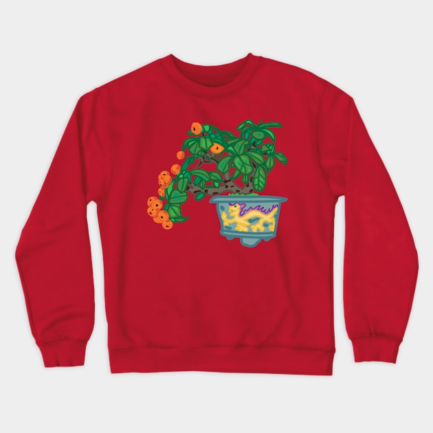 Bonsai Tree Crewneck Sweatshirt by courtneylgraben